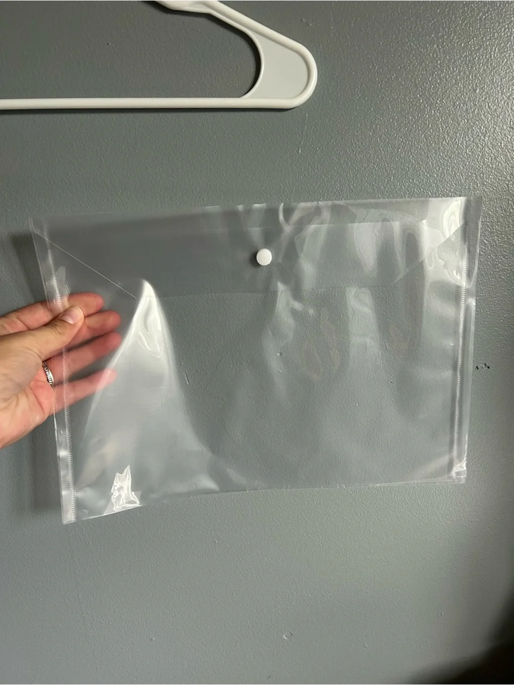 Clear Plastic Envelope File Folders - Pack of 20